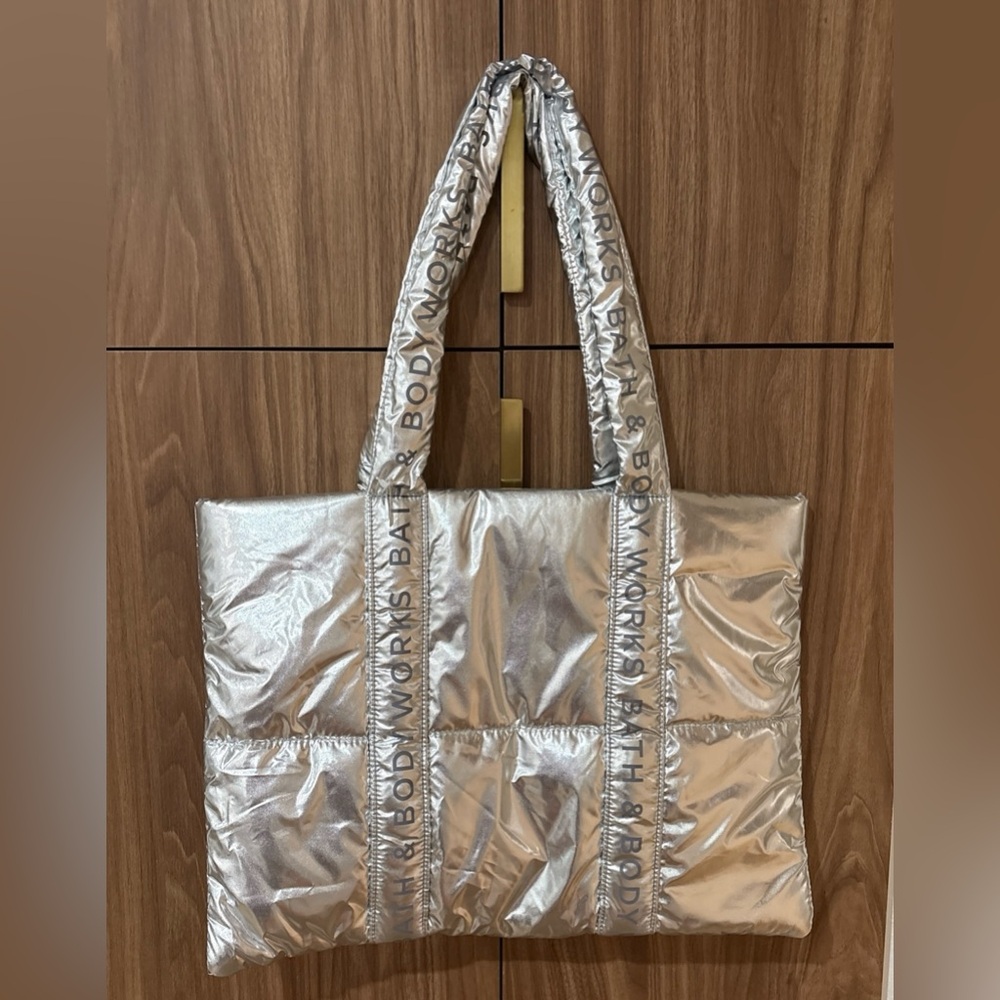 Bath and bodyworks Silver Tote Bag